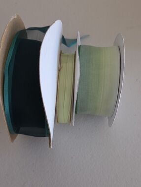 Green Colors Ribbon - Trim Bundle 2 Wired